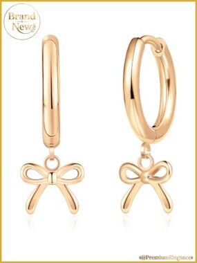 Hypoallergenic F136 Titanium Dangle Hoop Earrings for Women - Drop Earrings